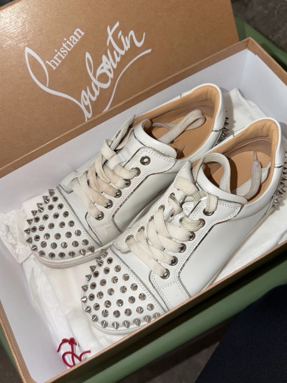Women’s Christian louboutin spike sneakers
